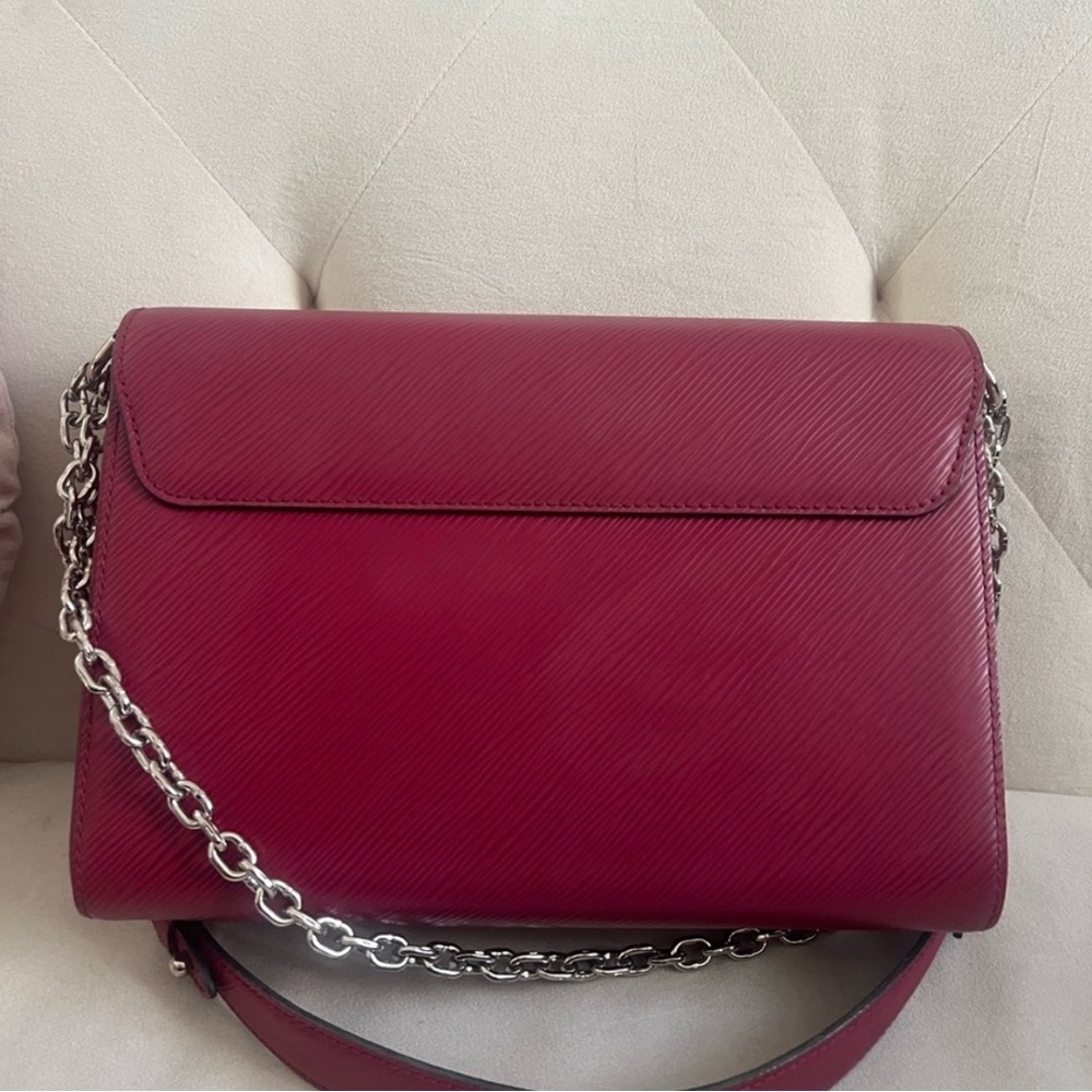 Louis Vuitton Burgundy Chain Epi Twist Bag - Picture 5 of 17